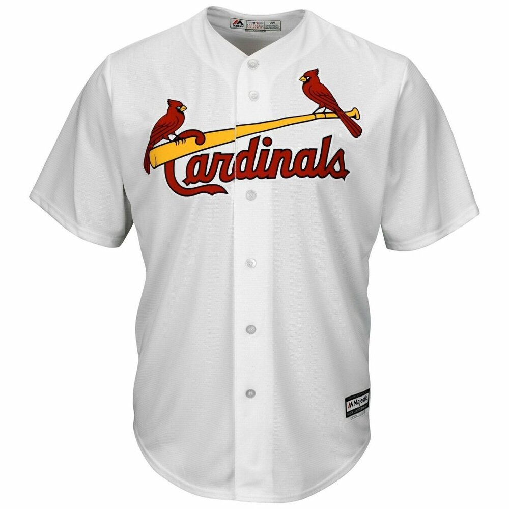 St. Louis Cardinals Majestic Cool Base MLB Baseball Jersey Mens size Small